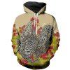 3D Chicken Hen All Over Print Hoodie