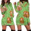 Cows Grazing Green Grass Hoodie Dress