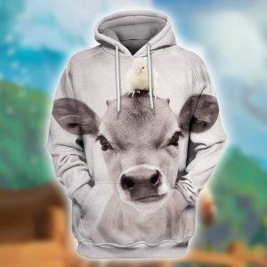 Cute Calf All Over Print Hoodie