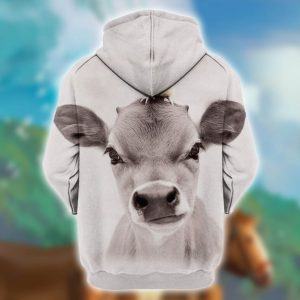 Cute Calf All Over Print Hoodie Back