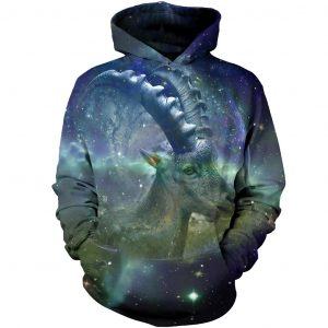 Galaxy of Goat 3D Hoodie