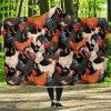 Many Types of Chickens Hooded Blanket
