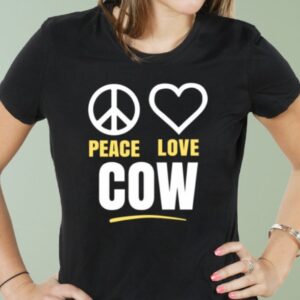 peace love cow shirt hoodie sweater tank top