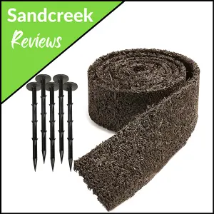 Zyppio Black Rubber Mulch Border Zyppio Black Rubber Mulch Border